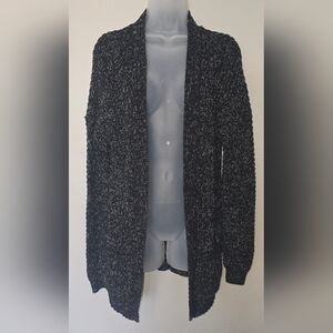 Express Knit Cardigan Sweater Black Womens Size Medium
